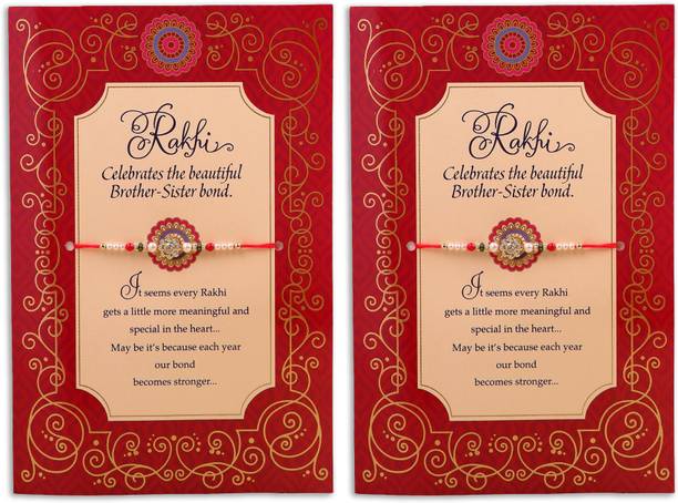 ARCHIES Celebrations Raksha Bandhan Greeting Card With Envelope Pack Of 2 Greeting Card