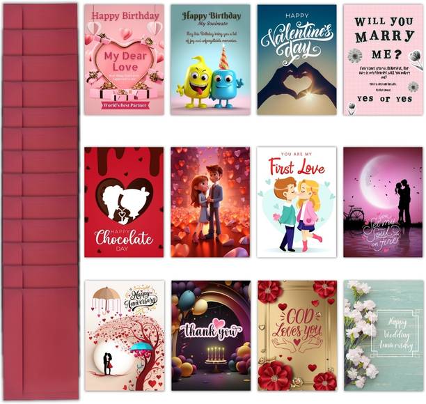 AanyaCentric 4.1x5.8inch Love Cards For Wife Husband Girlfriend Boyfriend Love Greeting Card