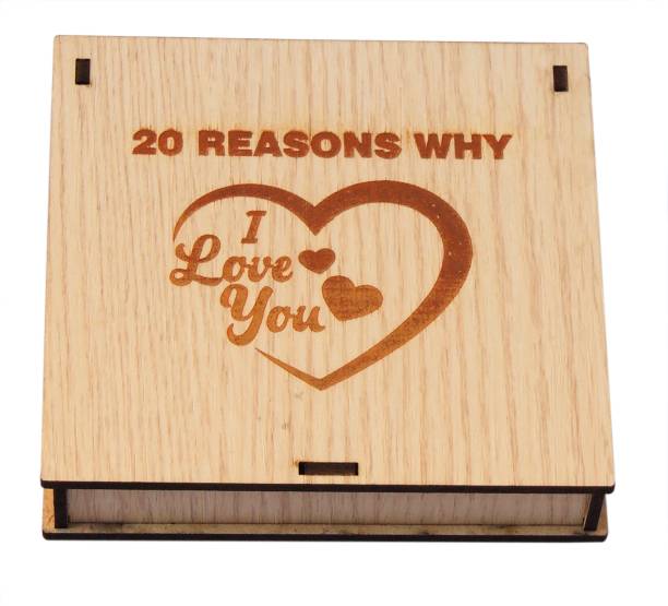 Nyaro 20 Reasons Why I Love You Message Gift Box Greeting Card