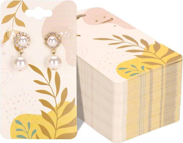 Festiko Festiko® Floral Printed Display Holder Cards for Earrings Business Card