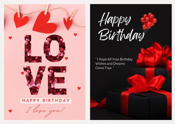 AanyaCentric Birthday Printed Greeting Card