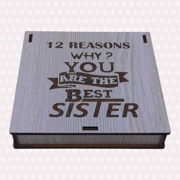StarLaser Women's Day Best Sister Love SIS shapped Message card Puzzle Greeting Card