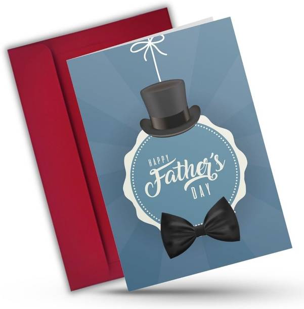 AanyaCentric 5.8x8.3inch Father's Day Card for Papa with Envelope Printed Greeting Card