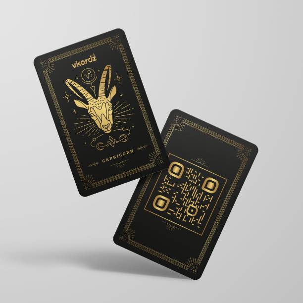 vkardz Zodiac Series - Capricorn NFC Card & Smart Contactless Digital Business Card