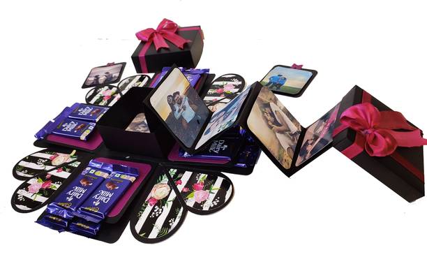 US IDEAL CRAFT CHOCOLATE EXPLOSION ,BIRTHDAY GIFT (16 CHOCOLATES EACH 10 Rs) Paper Gift Box Greeting Card