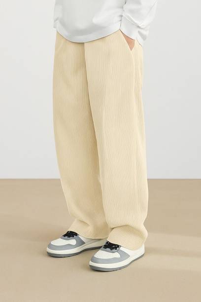Men's Polyester Drawstring Comfortable Loose Fit Trouser Pant Cargo Men Cargos