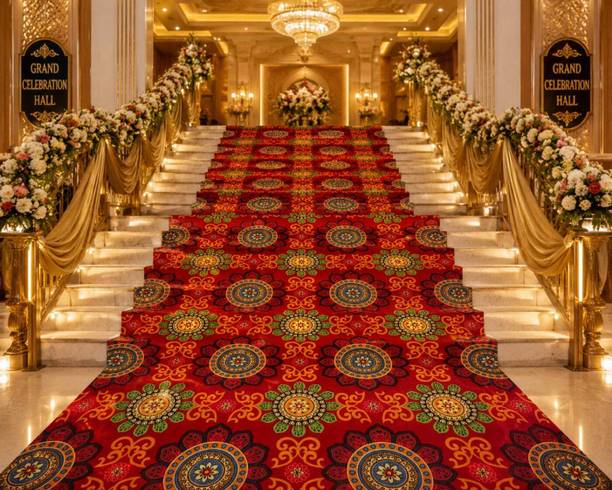 HAMZACARPET 5 ft  X 10 ft Synthetic Carpet