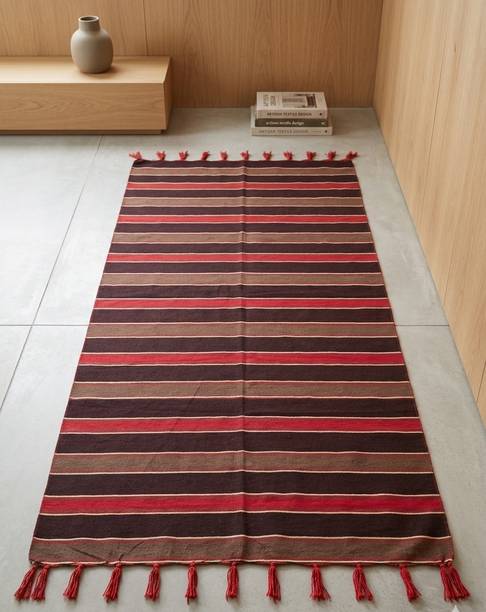 NVH 123 cm  X 183 cm Cotton Dhurrie
