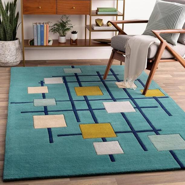 BRIGHT CARPET INDUSTRIES 4 ft  X 6 ft Wool Carpet