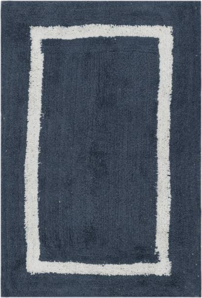 DÉCOR TO ADOREE Blue Cotton Carpet
