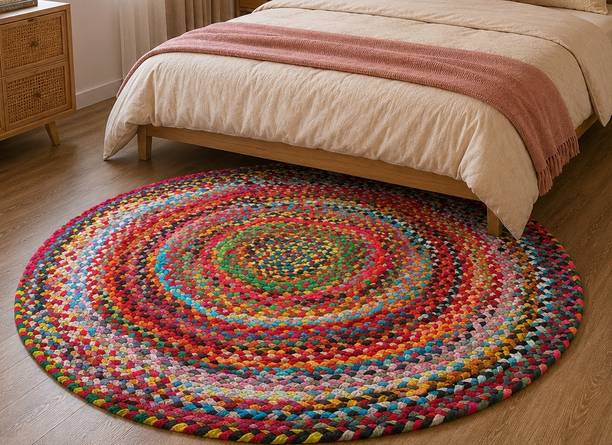 Farman Enterprises 123 cm  X 123 cm Jute Carpet