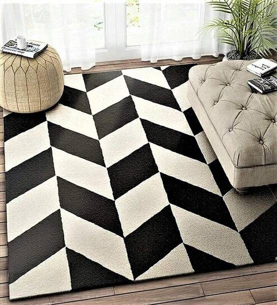 AFROZ CARPETS 3 ft  X 5 ft Wool Carpet