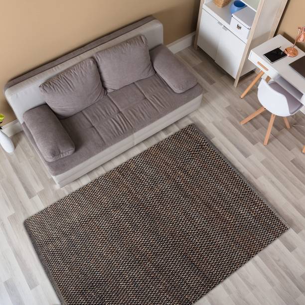 DecoGhar 122 cm  X 183 cm Jute Carpet