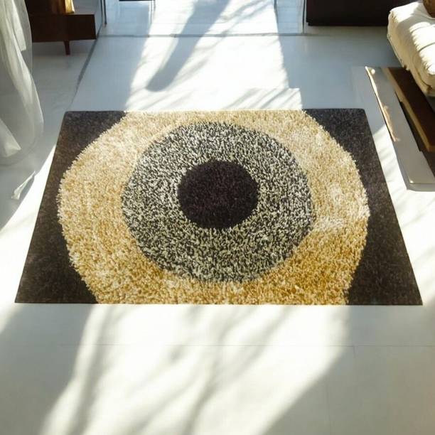UNFOLD HAPPINESS 16 cm  X 24 cm Cotton Carpet