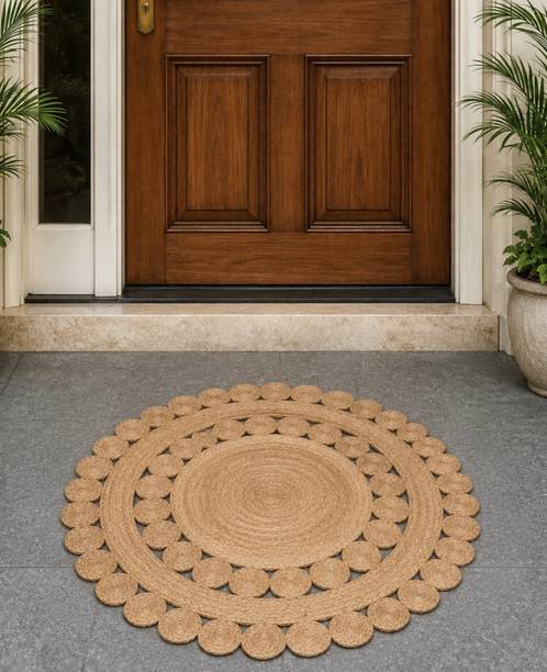 FARMAN ENTERPRICES 91 cm  X 91 cm Jute Area Rug