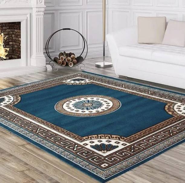 Rizcarpet 5 ft  X 7 ft Acrylic, Jute, Silk Carpet