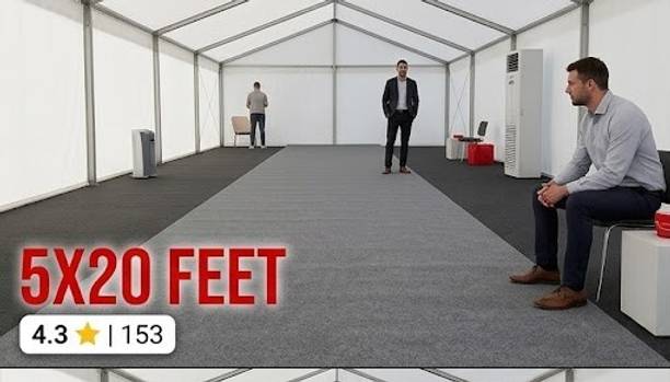MASTERKNOTS 5 ft  X 20 ft Synthetic Carpet