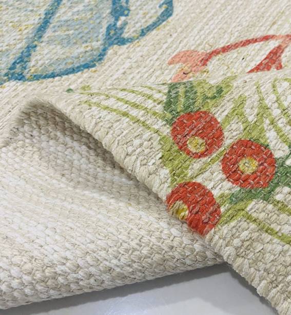 Sparrow world 7 cm  X 6 cm Cotton Carpet