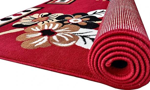 BhCarpet Red Acrylic Carpet