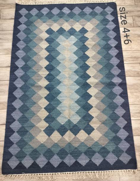 Sidrarugs 4 cm  X 6 cm Cotton, Wool Area Rug