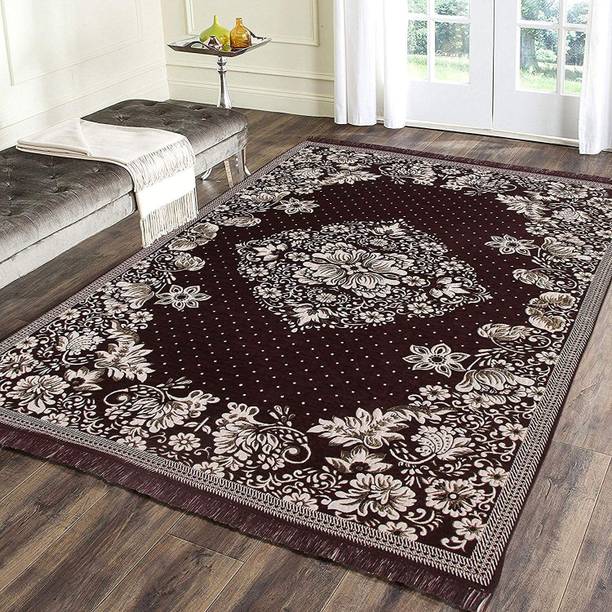 AK Decor 5 ft  X 7 ft Chenille Carpet