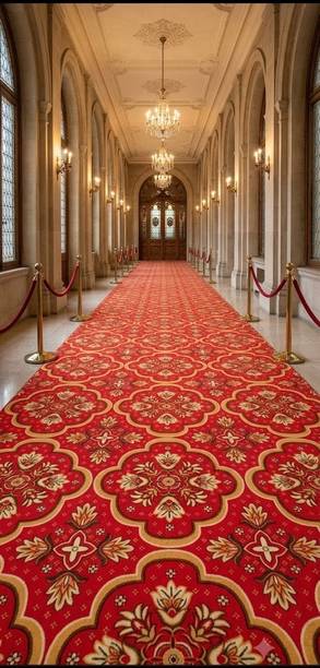 BUSHRA RUGS 5 ft  X 20 ft Synthetic, Jute Area Rug