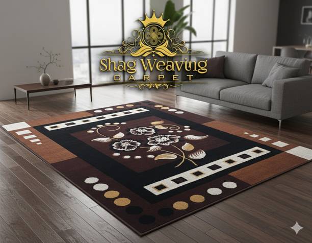 Shag Weaving 5 ft  X 7 ft Silk Carpet