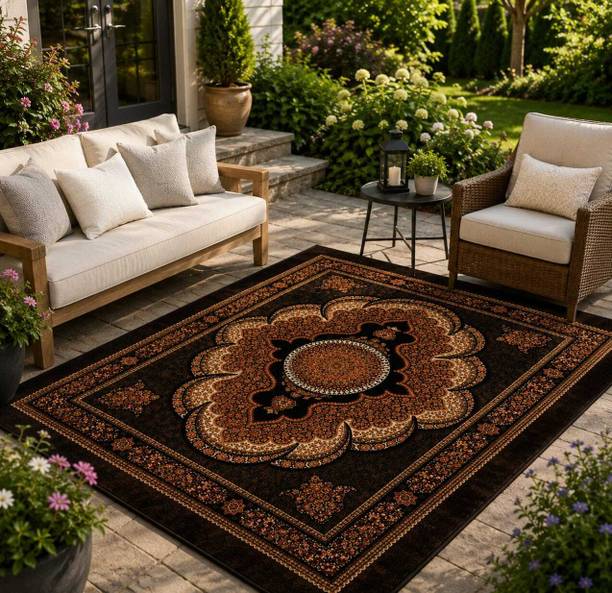 JUSTWAY 152 cm  X 213 cm Velvet Carpet