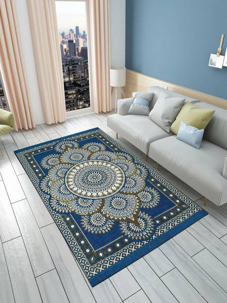 Furnishing Hut 4 ft  X 7 ft Cotton Carpet