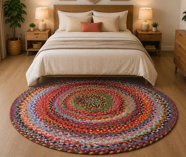 Farman Enterprises 153 cm  X 153 cm Jute Carpet