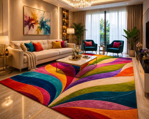 weaenationworld 122 cm  X 183 cm Wool Carpet