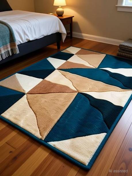 Samjeeda Handloom carpets 5 feet  X 7 feet Silk Carpet