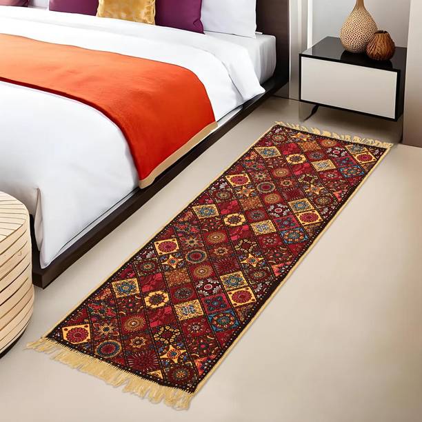 KUBER INDUSTRIES Multicolor Velvet Runner