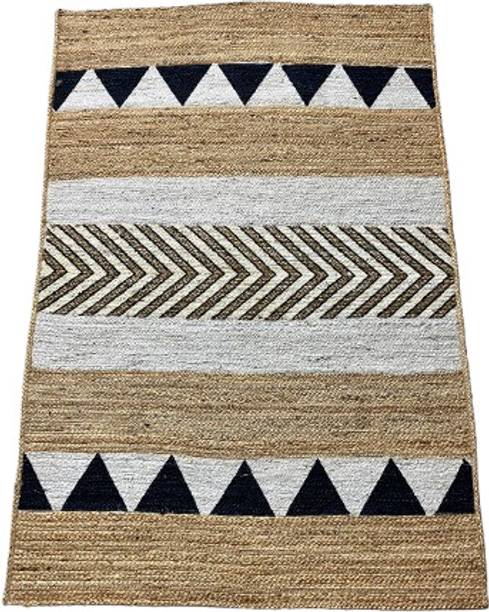 SIYA TEXTILES 120 cm  X 180 cm Jute Carpet