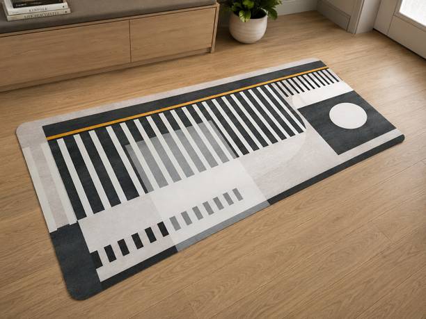 Muskan 21 cm  X 53 cm Velvet Area Rug