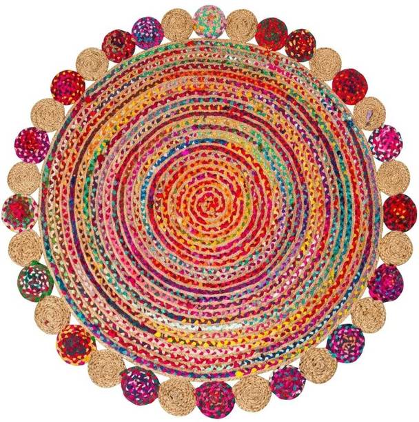 Shri Shyam Entreprises 4 ft  X 4 ft Jute Carpet