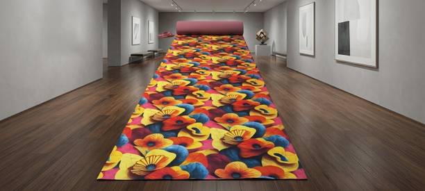 AFROZ CARPETS 5 ft  X 20 ft Synthetic Carpet