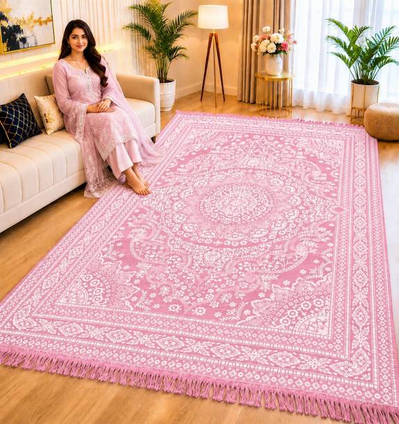Sudha Enterprises 5 ft  X 7 cm Cotton Carpet
