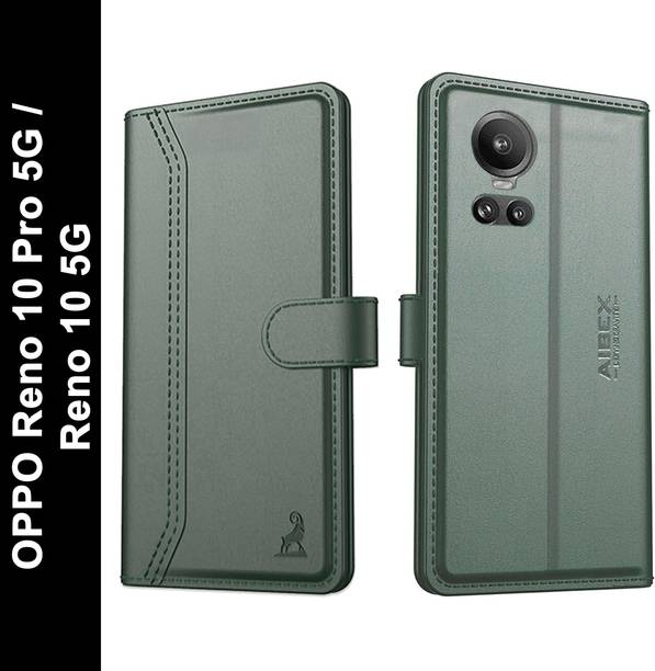 AIBEX Flip Cover for Oppo Reno 10 Pro 5G / Oppo Reno 10 5G|Vegan |PU Leather |Foldable Stand & Pocket