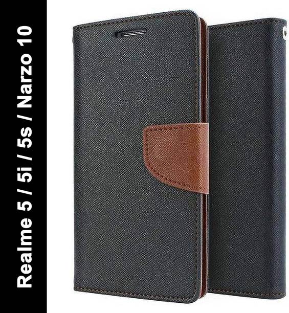 Mfishing Flip Cover for Realme Narzo 10, Realme 5, Realme 5s, Realme 5i
