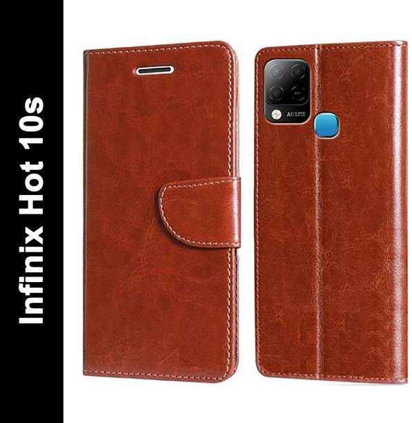 Wristlet Flip Cover for Infinix Hot 10S