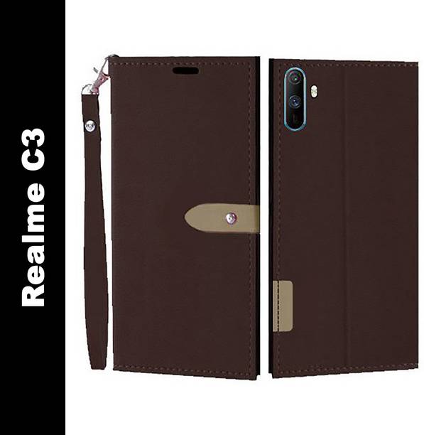 Krofty Flip Cover for Realme C3
