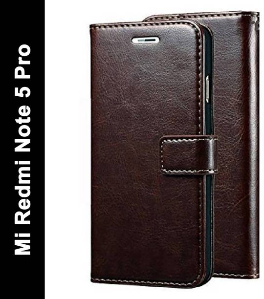 Krofty Flip Cover for Mi Redmi Note 5 Pro