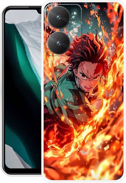 ORBIQE Back Cover for REDMI 13c 5G DEMON SLAYER, ANIME, NARUTO, ACTOR