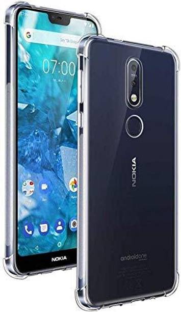 CLOVYR Back Cover for Nokia 6.1 plus / Nokia X6 Bumper Silicon Transparent Case