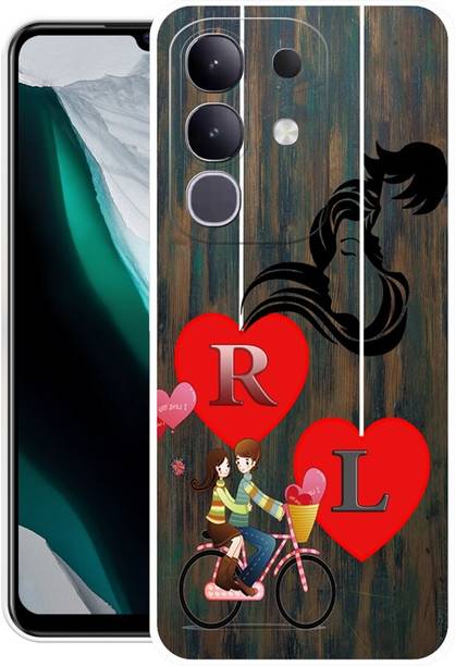 ORBIQE Back Cover for Vivo T4x 5G V2437 RL, R LOVE L, L LOVE R, R LETTER, L LETTER, RL NAME