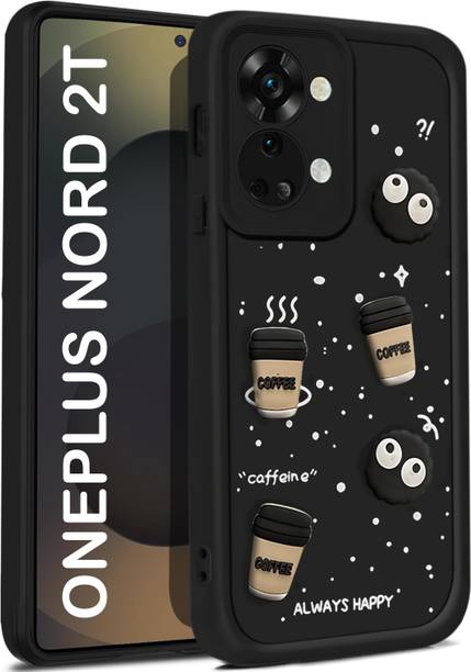 Vshop Back Cover for OnePlus Nord 2T 5G Cute Fun Cartoon 3D Ball Coffee Case