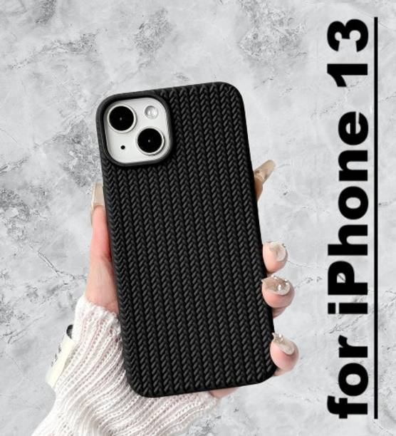 ankSONline Back Cover for Apple iPhone 13, 3D Woven Design Soft TPU Shockproof
