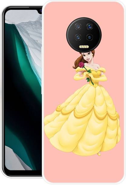 DIMORA Back Cover for Infinix Note 7, X690B, GIRL, CUTE, GIRL, LOVELY, GIRL, ANIME, GOLDEN, LOVE