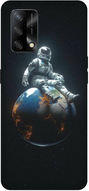 COVERJET Back Cover for Oppo F19-ASTRONAUT- FUNKY- COMIC- SPACE